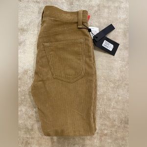 NWT RAG & BONE Ankle Straight Leg Corduroy Khaki Pants size 24